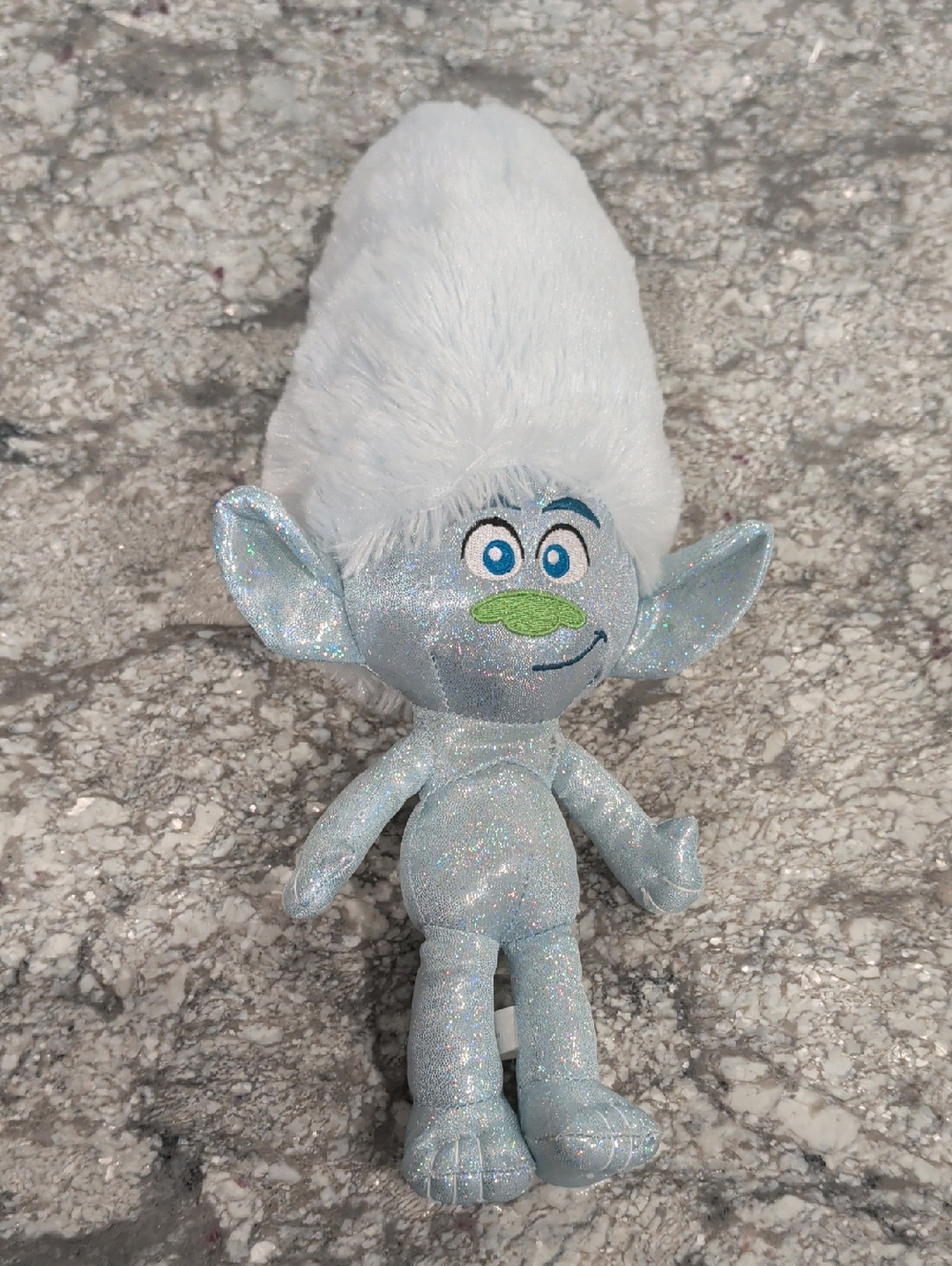 Trolls Band Together Guy Diamond Troll 13" Plush Toy Dreamworks Glitter Body
